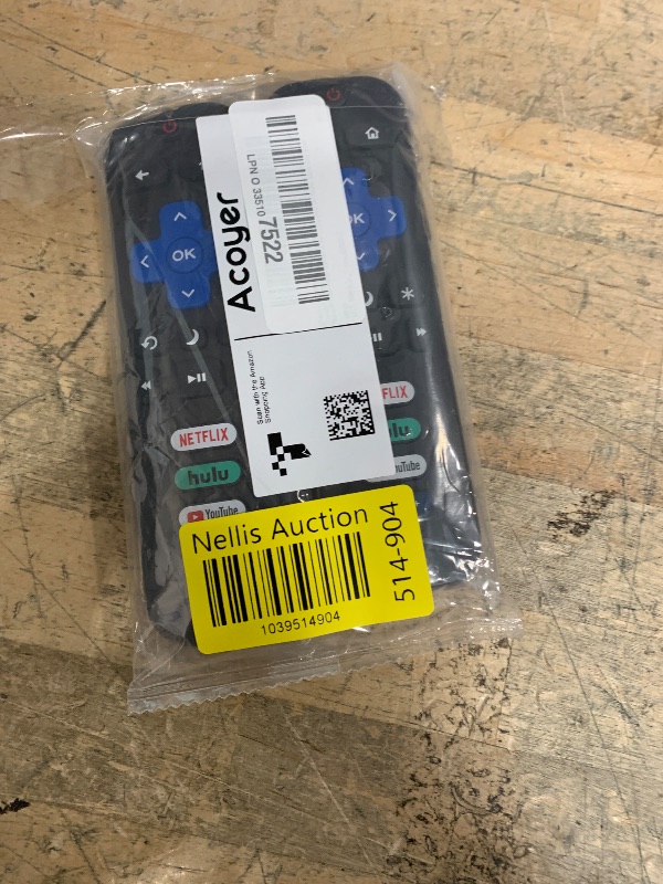 Photo 1 of (Pack of 2) Replacement-Remote-Control for Roku-TV,Compatible for TCL Roku/Hisense Roku/Onn Roku/Philips Roku Smart TVs(Not for Roku Stick and Box)