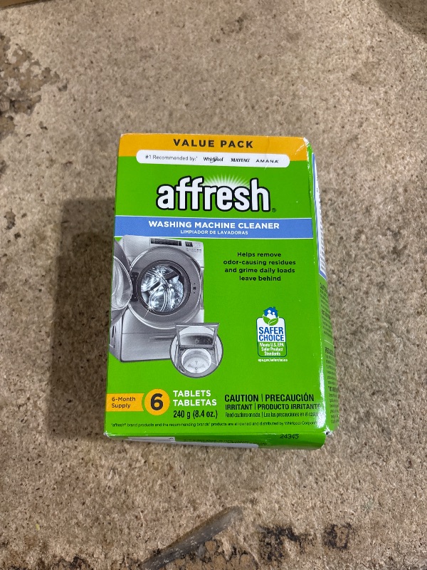 Photo 1 of Affresh Washing Machine Cleaner, Cleans Front Load and Top Load Washers, Including HE, 6 Tablets