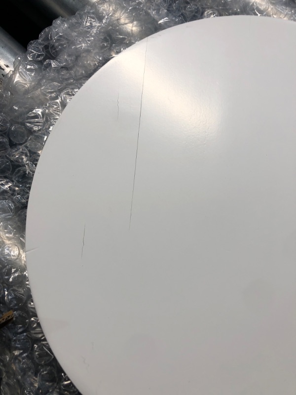 Photo 1 of **SOME CRACKS THROUGHOUT**
Greatseas Lazy Susan for Table Top Bamboo Lazy Susan Turntable for Cabinet Kitchen Countertop Organizer for Condiment Bathroom Counter Organizer Decor Sink Tray White 9 Inch