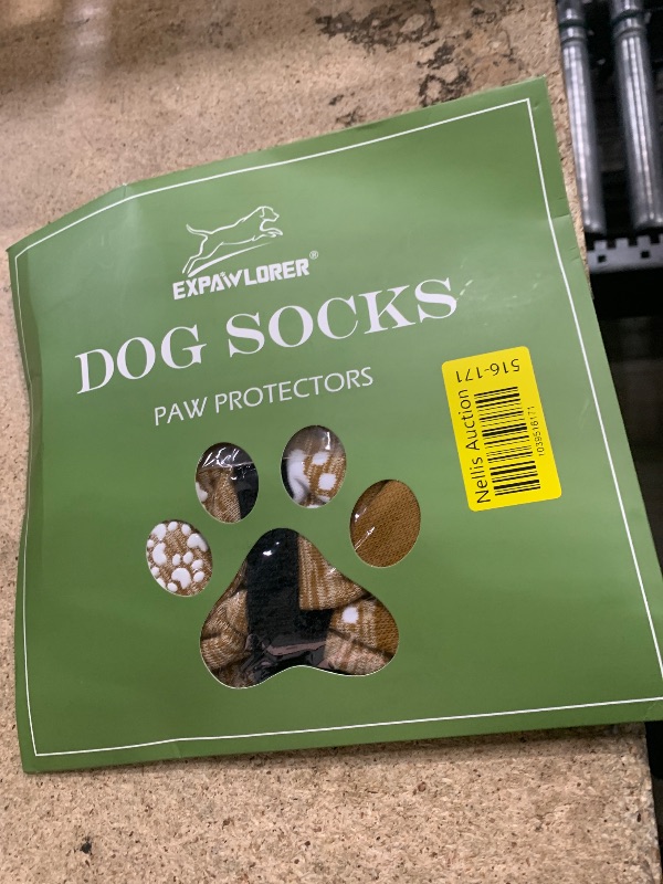 Photo 1 of EXPAWLORER Anti Slip Dog Socks to Prevent Licking Paws, Dog Shoes for Hot Pavement, Dog Booties for Small Medium Large Senior Dogs, Traction Control Dog Boots & Paw Protectors for Hardwood Floors