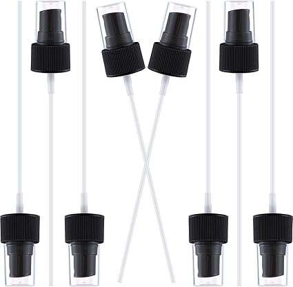 Photo 1 of 8pcs Fine Mist Sprayer Caps, Plastic Spray Bottle Nozzle, Nozzle Tops Replacement for Cleaning Solutions- Black