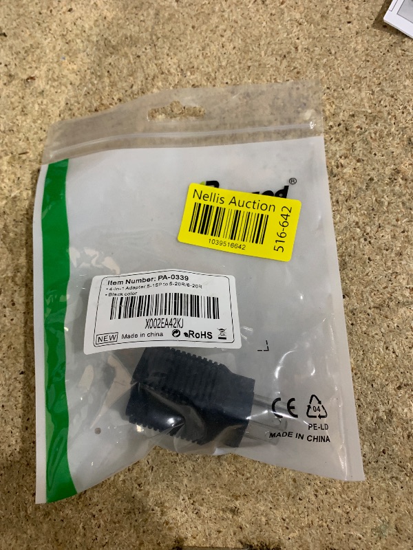 Photo 1 of 4-in-1 15 Amp to 20 Amp T Blade Adapter - 5-15P to 5-20R, 6-15R, 6-20R Power Adapter