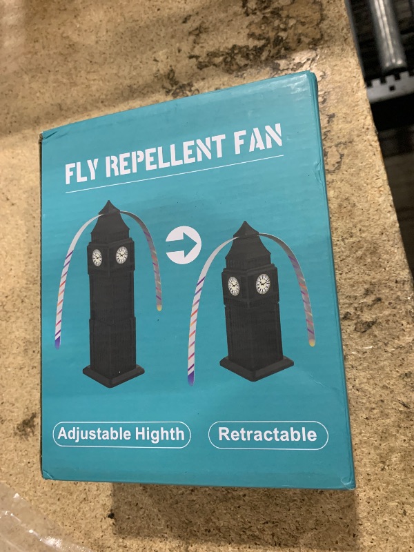 Photo 1 of 2 Pack Fly Repellent Fans for Tables with Holographic Blades, Portable Fly Fan Battery Powered for Picnic, Outdoor Vendor, Restaurant, Patio, BBQ (2)
