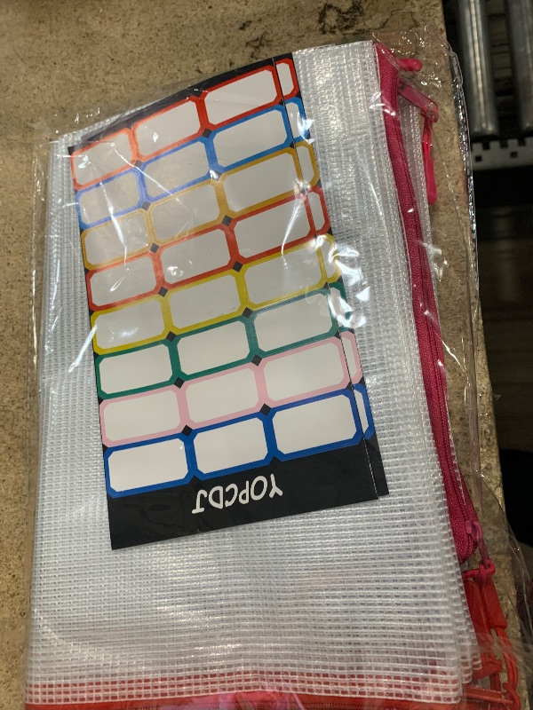 Photo 1 of 25pcs Mesh Zipper Pouch for Organization and Storage,Clear PVC Travel Organizer Bags,Toy Storage Bags,Multipurpose Storage Bags Suitable for Travel,School and Home