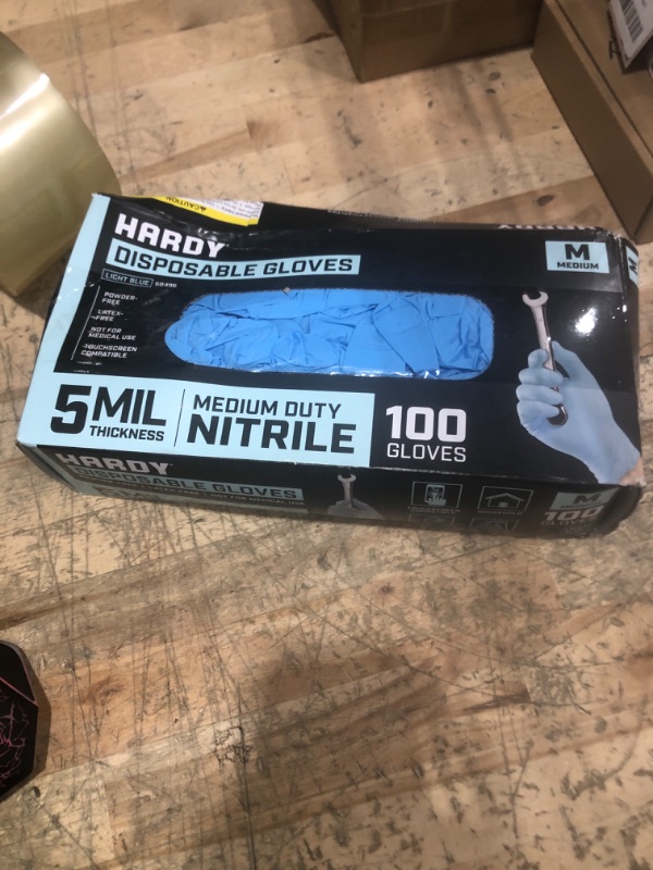 Photo 1 of 5 mil Nitrile Powder-Free Gloves 100 Pc Medium