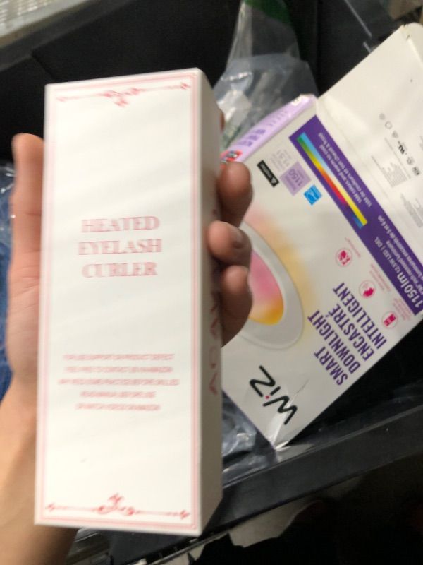 Photo 1 of Heated Eyelash Curler, 2-in-1 Clip-Type Design, 3 Temperature Modes, USB Rechargeable Electric Eyelash Curler, Natural Curling 24H Long-Lasting Curl, Gift for Women & Girls, Black-AB