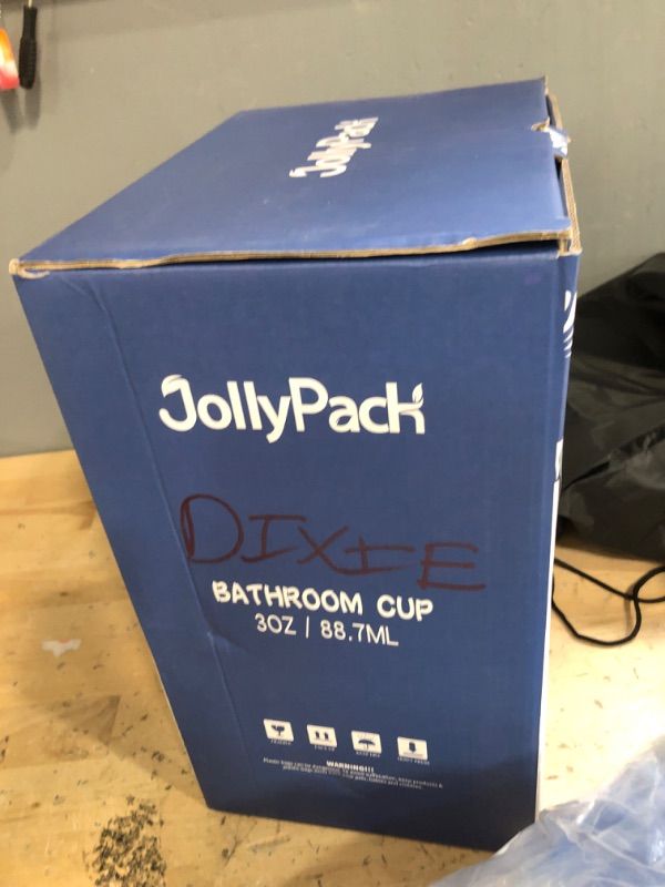 Photo 1 of (missing pieces) JollyPack 1200 Pack 3 oz Disposable Bathroom Paper Cups, Small Mouthwash Cups in Orange