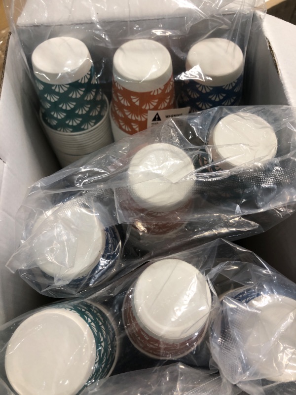 Photo 1 of (missing pieces) JollyPack 1200 Pack 3 oz Disposable Bathroom Paper Cups, Small Mouthwash Cups in Orange
