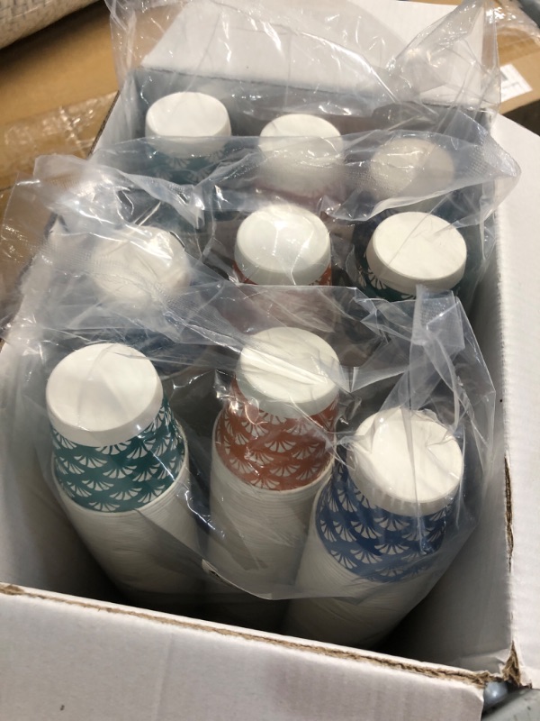 Photo 1 of (missing pieces) JollyPack 1200 Pack 3 oz Disposable Bathroom Paper Cups, Small Mouthwash Cups in Orange