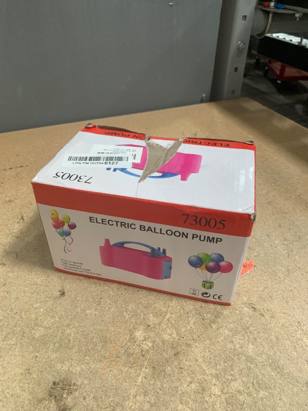 Photo 1 of FLSEPAMB Balloon Pump, Electric Balloon Pump,Portable Dual Nozzles Electric Balloon Air Pump 110V 600W, Electric Balloon Inflator with Tying Tool, Colored Ribbons for Party Decoration