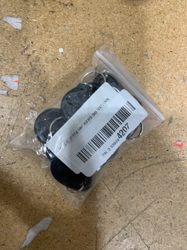 Photo 1 of 125khz RFID Writable rewritable T5577 fob tag for RFID Writer (Pack of 10) (Black)