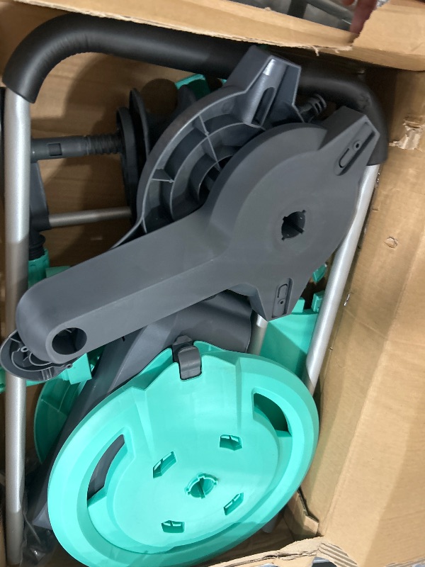 Photo 1 of (USED/FAIR) HVNPSH Garden Hose Reel Cart, Hold Up to 75-150 Ft of 5/8 Inch Hose, Water Hose Reel Cart with Wheels, Mobile Hose Reel Cart For Car Washing, Garden Watering, Outside Use