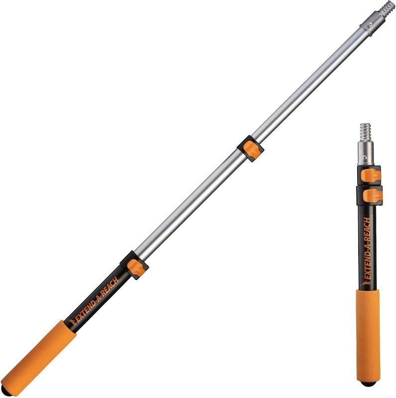 Photo 1 of 1.5-3 ft Long Paint Roller Extension Pole // Multi-Purpose Telescopic Extension Pole with Universal Twist-on Metal Tip // Lightweight & Sturdy Extendable Pole for Painting Dusting and Window Cleaning
