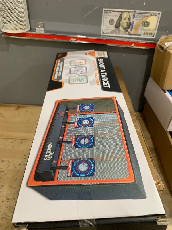 Photo 1 of MTISGREAT Electronic Auto Reset Digital Shooting Target with net for Toy Gun Gifts for Kids Boys Girls Age 3+
