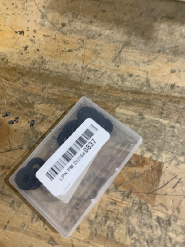 Photo 1 of 50 PCS 1/4" Stainless Flat Washers, 7/10" Outer Diameter, 18-8 (304) Stainless Steel Metal Washers for Screws and Bolts, Black Finish