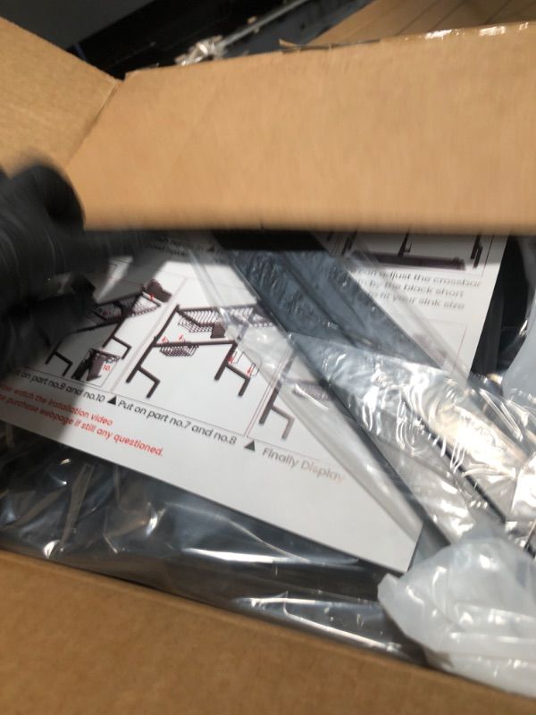 Photo 1 of ADBIU Over The Sink Dish Drying Rack (Expandable Height and Length) Snap-On Design 2 Tier Large Dish Rack