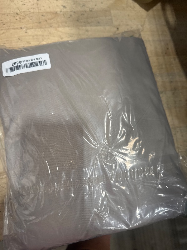 Photo 1 of Amazon Basics Lightweight Super Soft Cooling, Easy Care Breathable Wrinkle Free Microfiber Comfortable 4-Piece Bed Sheet Set with 14-Inch Deep Pockets, Queen, Taupe, Solid