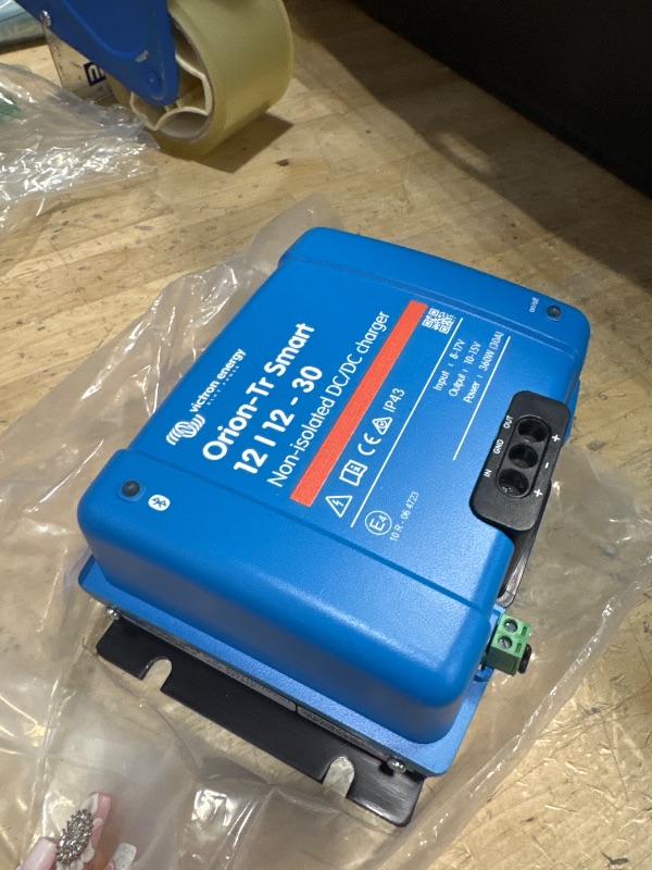 Photo 1 of *UNALE TO FULLY TEST* Victron Energy Orion-Tr Smart DC to DC Charger (Bluetooth) - 12/12-Volt 30 amp 360-Watt - Battery Charger for Dual Battery Systems - Non-Isolated