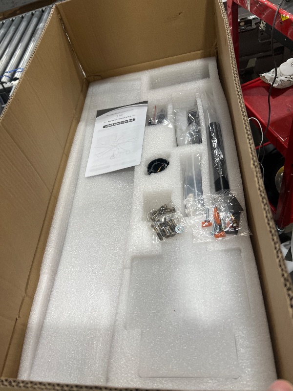 Photo 1 of (Sold for parts only) Ceiling Fans with Lights and Remote, 52 Inch Outdoor Fans for Patios, USA Original Patent, ETL Listed, 3 Downrods, 5 Blades, 6 Speeds Reversible 