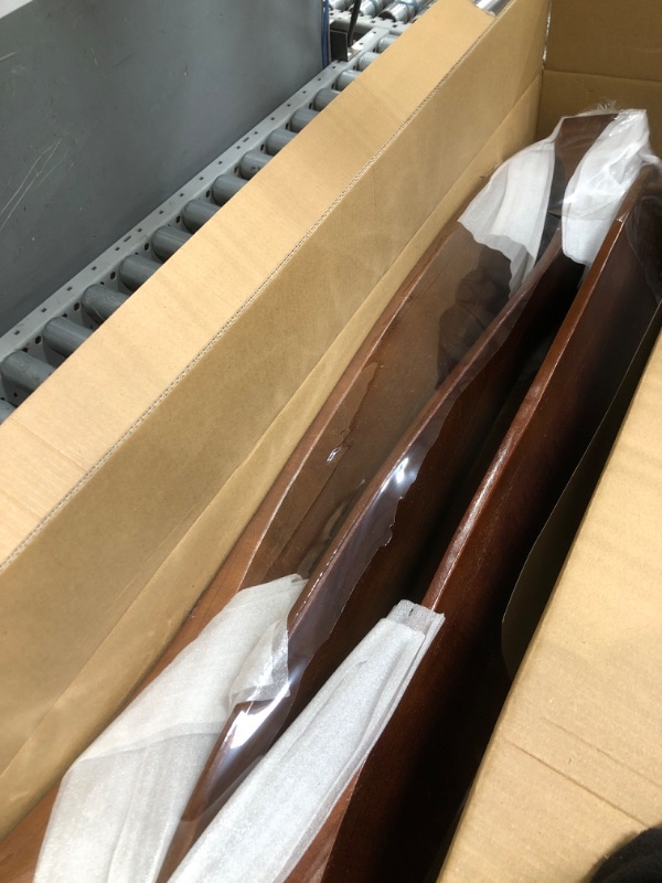 Photo 1 of ***PARTS ONLY***60" Ceiling Fan, No Light & Remote Control - Quiet 3 Blade Wood Walnut, Suitable for Patios & Farmhouse