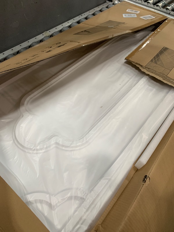 Photo 1 of Art3d 12-Pack Drop Ceiling Tiles 2x4 Ft, Decorative PVC Ceiling Covering Panels 24x48 Inch for Basement Bathroom Kitchen, Cover 96 Sq.Ft, White