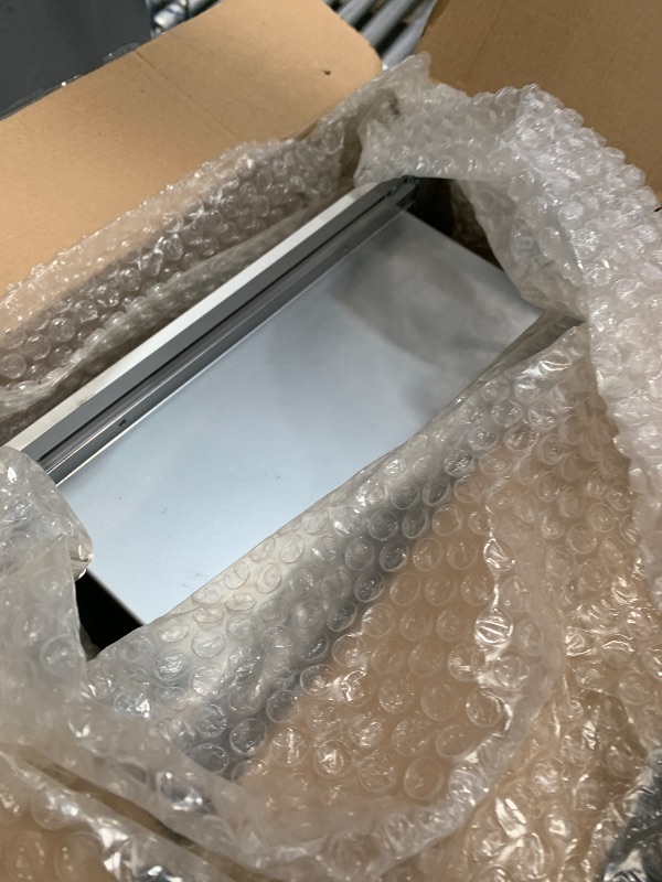 Photo 1 of [Petoasis] Heavy Duty Aluminum Dog Door with Lock,3 Flap Insulated Doggie Doors with Installation Manual,Durable and Rust Resistant, Patent: USD1057087S, (Silvery White, Large for Wall)