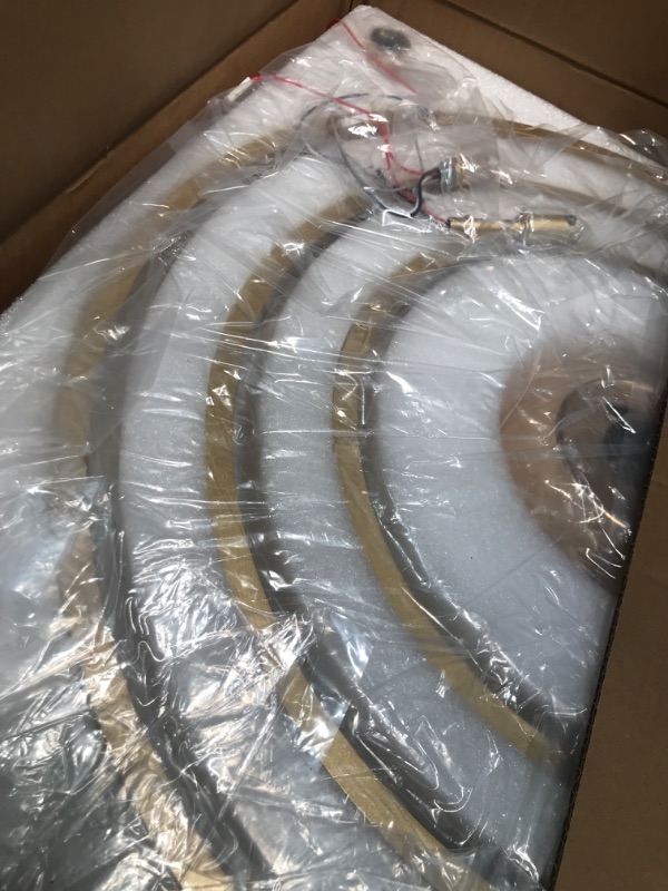 Photo 1 of TXCSLY Retractable Ceiling Fan, 42 Inch Chandelier Ceiling Fans with Light, Modern Fandelier Ceiling Fan for Bedroom Living Room Dinning Room, Reverse Motor, 3 Color, 6 Wind Speed, Gold