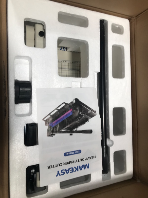 Photo 1 of Paper Cutter 12 Inch, Heavy Duty Paper Cutter for A4 Paper, Guillotine Paper Cutter 400 Sheet Capacity, Solid Steel Construction, Beige