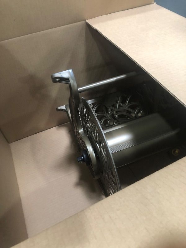Photo 1 of ***PARTS ONLY***Liberty GARDEN 704 Decorative Cast Aluminum Wall Mount Garden Hose Reel, Holds 125-Feet of 5/8-Inch Hose - Bronze