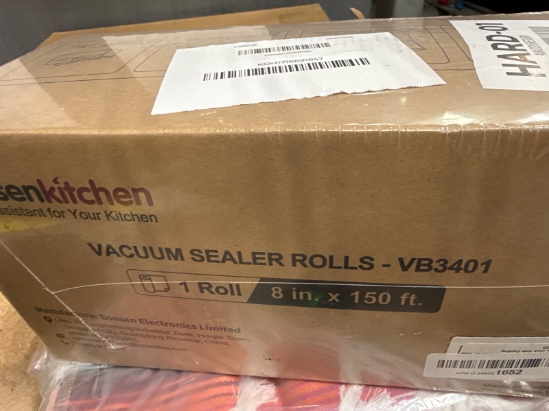 Photo 1 of [2025 New] Bonsenkitchen 8” x 150’ Vacuum Sealer Bags Rolls with Cutter for Food Storage, Commercial Grade, BPA Free, Great for Meal Prep and Sous Vide Cooking