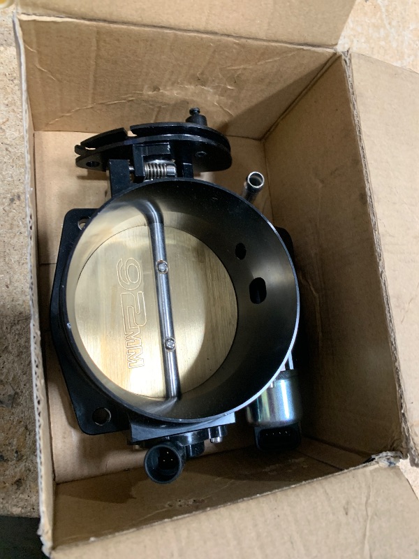 Photo 1 of YESHMA 92MM Throttle Body for LS1 LS2 LS3 LS6 LS7 LSX Intake Manifold with Throttle Position Sensors TPS & Idle Air Control IAC Aluminum Black