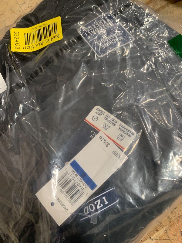 Photo 1 of **Pic for reference** IZOD Men's Big & Tall Performance Golf Grid Polo XL, BLACK