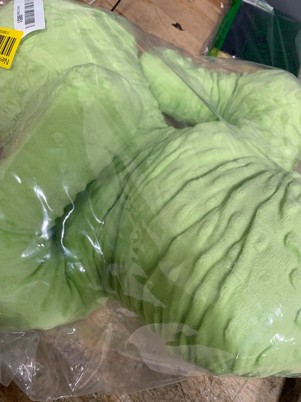 Photo 1 of AELS 22 Inches Cactus Decorative Throw Pillow, Cute Succulent Throw Pillow, 3D Office Nap Pillow, Cactus Plush Pillow for Nursery Bedroom Room Decor, Lime Green