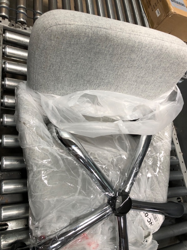 Photo 1 of Sweetcrispy Armless Office Chair, Modern Fabric Home Office Desk Chairs with Wheels Adjustable Swivel Task Computer Vanity Seat for Small Spaces