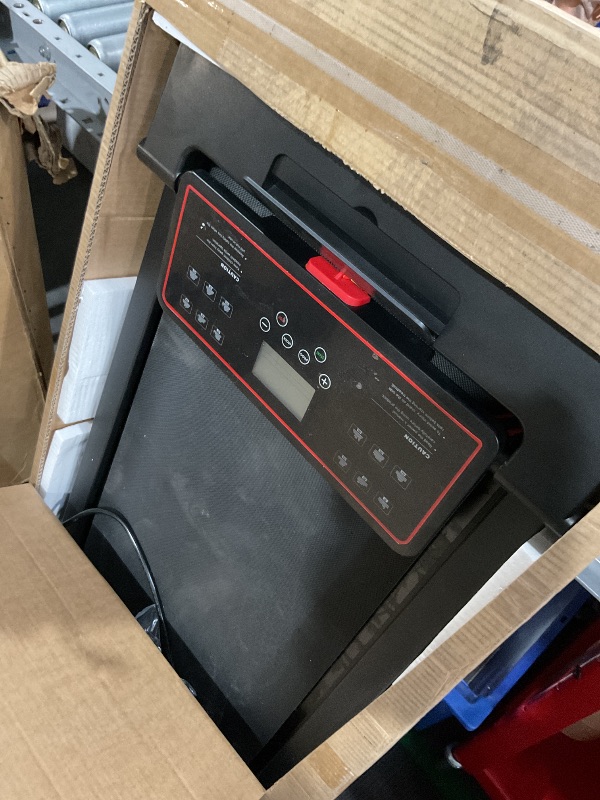 Photo 1 of (See images) Portable Treadmills for Home, Electric Walking Pad Treadmill with 12 Preset Programs, 3.0HP Treadmill with Handle for Small Home
