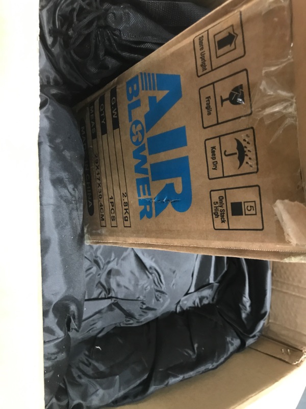 Photo 1 of **MISSING STRAP DOWNS/OTHER PARTS**Inflatable Movie Screen Outdoor, 24FT Blow Up Projector Screen for Outside with Air Blower and Carry Bag, Support Front & Rear Projection Easy Set Up for Backyard Movie Night Pool Party
