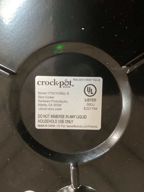Photo 1 of (Used) Crock-Pot 6-Quarts Programmable Lockable Large Slow Cooker ( Stainless steel )