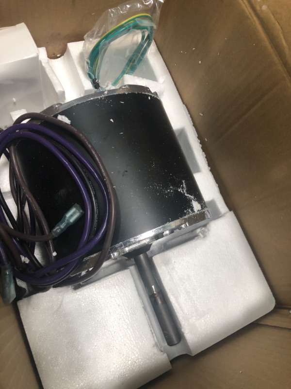 Photo 1 of 0131M00061SP 1/4HP Condenser Fan Motor Replaces Goodman Air conditioner Amana Janitrol 0131M00014PS, Zhongshan Broad-Ocean YDK-180S84062-01 Motor, 830RPM 208/230V 1.5A SSX160481BA, GSC130481AE Leungoo