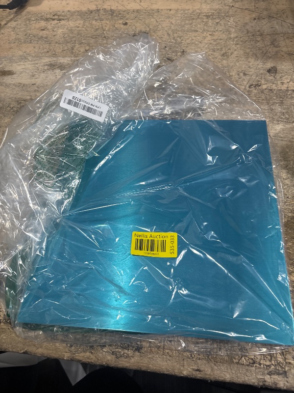 Photo 1 of 6061 T651 Aluminum Sheet Metal 12 x 12 x 1/8 (0.125") Inch Thickness Rectangle Metal Plate Covered with Protective Film, 3mm Aluminum Sheet Plate Flat Stock, Finely Polished and Deburred