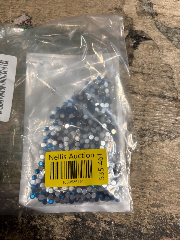 Photo 1 of 1000PCS 4.5mm SS20 Blue Zircon .BZ Acrylic Flat Back Rhinestones for Jewelry Making and Face Painting Card Making Embelishments Plastic Crafts Gems