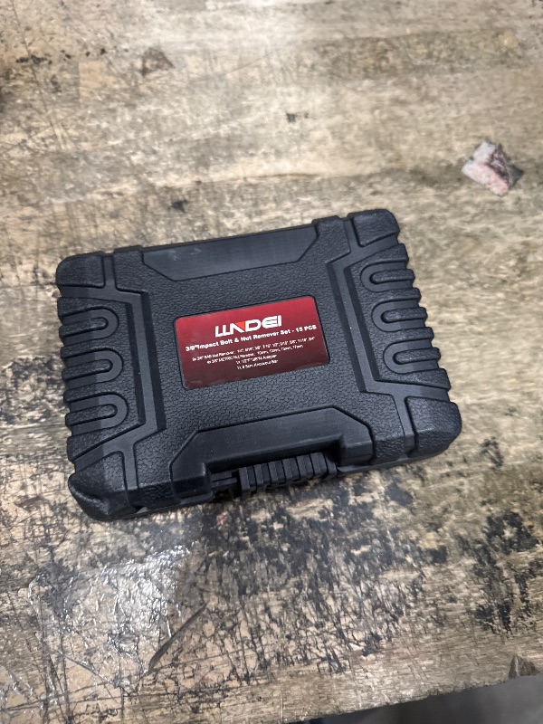 Photo 1 of LLNDEI Bolt Extractor Kit, 15PCS Easy Out Stripped Lug Nut Removal Set with 3/8-Inch Drive, Heavy Duty CR-MO Steel with Adapter, Professional Mechanic Tools for Removing Broken Nut and Bolt