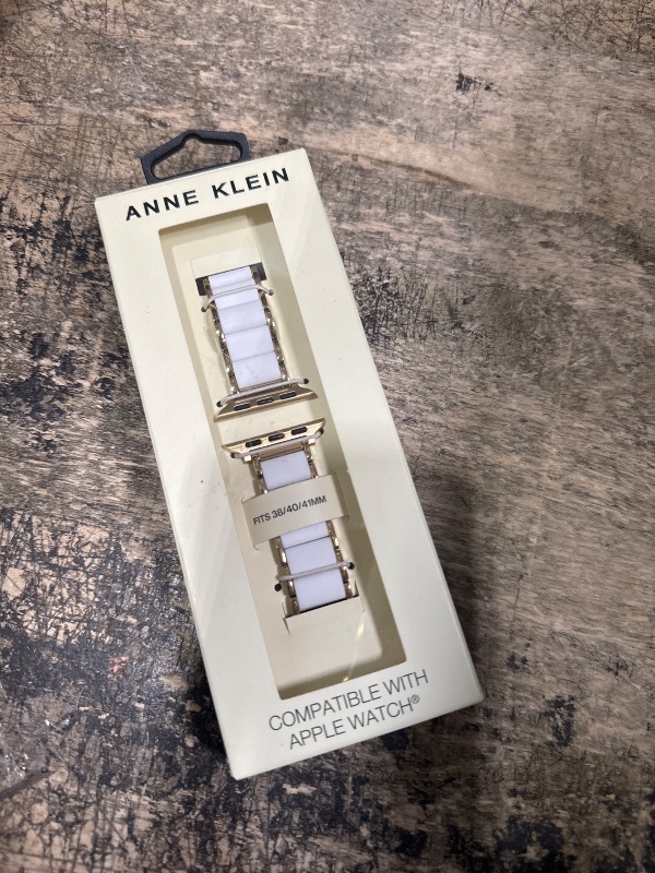 Photo 1 of Anne Klein Silicone Fashion Bracelet for Apple Watch, Secure, Adjustable, Apple Watch Replacement Band, Fits Most Wrists