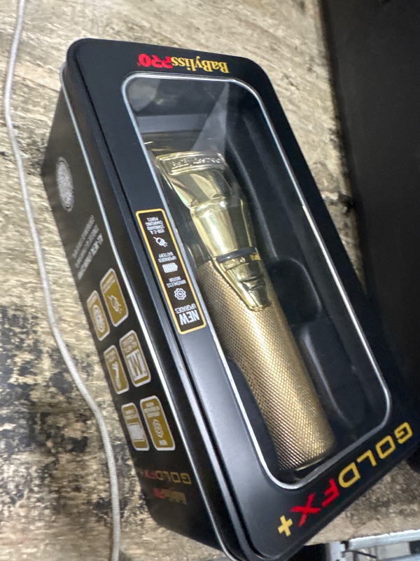Photo 1 of *POWERS ON* BaBylissPRO GOLDFX+ All Metal Lithium Clipper