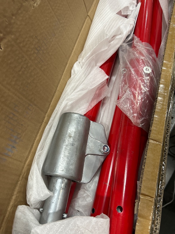 Photo 1 of (missing bolts) RUPERTOOL Aluminum Magnesium Alloy Concrete Float 48 x 8 inch, Round End, with Adjustable Bracket, 56 inch Float Extendable Handles x 4, Screeding and Finishing Tool Kit