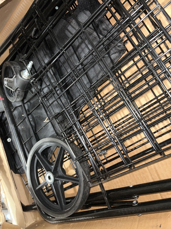 Photo 1 of [2025???] 2-Tier Extra Large Shopping Cart for Groceries, 400Lbs Grocery Cart with 2 Removable Storage Baskets, 360° Rolling Swivel Wheels, Waterproof Liner, Heavy Duty Utility Carts for Transport