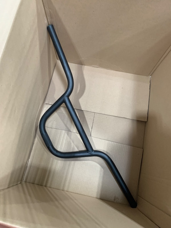 Photo 1 of BICYCGEAR 22.2 BMX Bike Handlebar 670mm, 160mm High Rise Bicycle Handlebar 6° Backsweep 3° Upsweep Steel Riser Handle Bars for E Bike, Fixie Gear, Motorcycle, Cruiser, MTB Mountain Bike, 7/8 inch