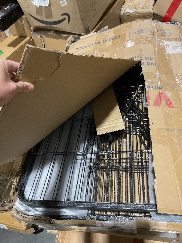 Photo 1 of Dog Playpen Outdoor, 8 Panels 40" High Heavy Duty Metal Dog Pen, Pet Fence for Large/Medium/Small Dogs, with Doors Foldable Metal Dog playpen Exercise Pen for RV, Camping, Yard