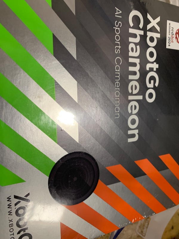 Photo 1 of XbotGo Chameleon AI Auto Sports Action Camera - 4K 60FPS Soccer Camera and Basketball Tracking Camera for Team Sports, Live Streaming, No Subscription, Works with iOS & Android (Pearl Grey)