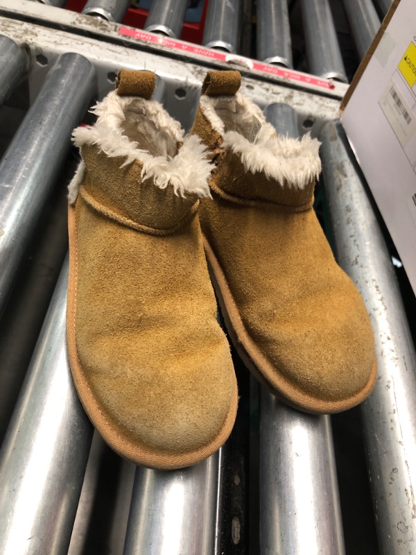 Photo 1 of **SOLES ARE DIRTY, TOE PART IS A BIT FADED** Koolaburra by UGG Kid's Koola Ultra Mini Boot, Chestnut, 13