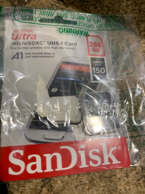 Photo 1 of [Older Version] SanDisk 256GB Ultra microSDXC UHS-I Memory Card with Adapter - 120MB/s, C10, U1, Full HD, A1, Micro SD Card - SDSQUA4-256G-GN6MA